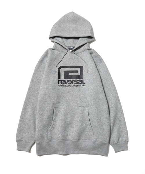 reversal.dogi.design.works(リバーサル・ドーギ・デザイン・ワークス)の「<reversal/リバーサル>Warfield BIG MARK BASIC SWEAT HOODIE(パーカー・メンズ・ネイビー/グレー/ブラック・XX-LARGE/X-LARGE/LARGE/MEDIUM)」の1枚目の写真