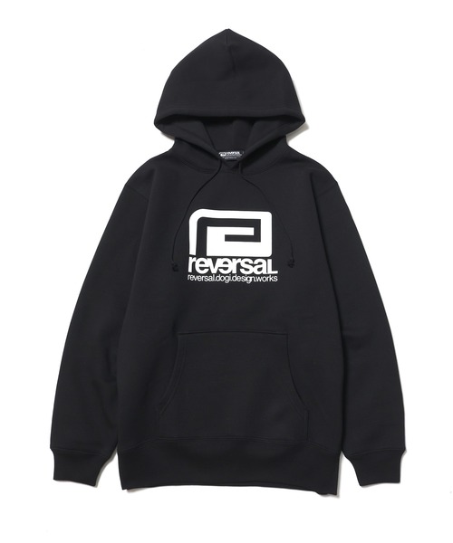 reversal.dogi.design.works(リバーサル・ドーギ・デザイン・ワークス)の「<reversal/リバーサル>Warfield BIG MARK BASIC SWEAT HOODIE(パーカー・メンズ・ネイビー/グレー/ブラック・XX-LARGE/X-LARGE/LARGE/MEDIUM)」の2枚目の写真