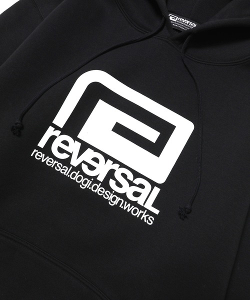 reversal.dogi.design.works(リバーサル・ドーギ・デザイン・ワークス)の「<reversal/リバーサル>Warfield BIG MARK BASIC SWEAT HOODIE(パーカー・メンズ・ネイビー/グレー/ブラック・XX-LARGE/X-LARGE/LARGE/MEDIUM)」の5枚目の写真