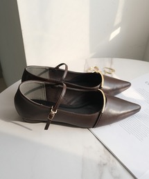 AmiAmi（アミアミ）の「ゴールドバー オーバルヒール ポインテッドトゥパンプス（パンプス）」