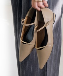 AmiAmi（アミアミ）の「ゴールドバー オーバルヒール ポインテッドトゥパンプス（パンプス）」