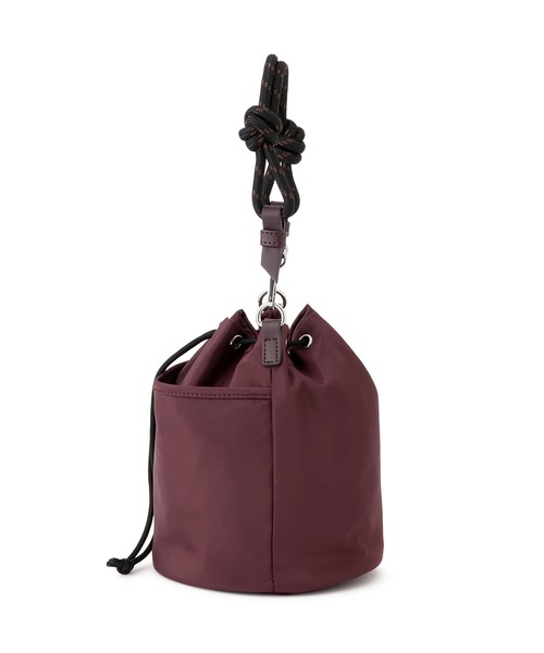 ROPE' PICNIC（ロペピクニック）の「巾着ショルダーバッグ/撥水・3WAY（ショルダーバッグ・レディース・ボルドー/ブラック/ライトグレー・FREE）」の4枚目の写真