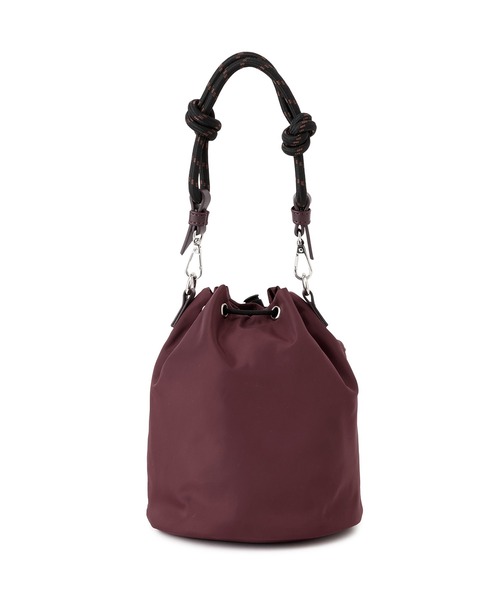 ROPE' PICNIC（ロペピクニック）の「巾着ショルダーバッグ/撥水・3WAY（ショルダーバッグ・レディース・ボルドー/ブラック/ライトグレー・FREE）」の5枚目の写真