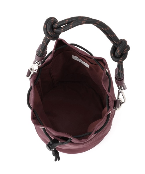 ROPE' PICNIC（ロペピクニック）の「巾着ショルダーバッグ/撥水・3WAY（ショルダーバッグ・レディース・ボルドー/ブラック/ライトグレー・FREE）」の10枚目の写真