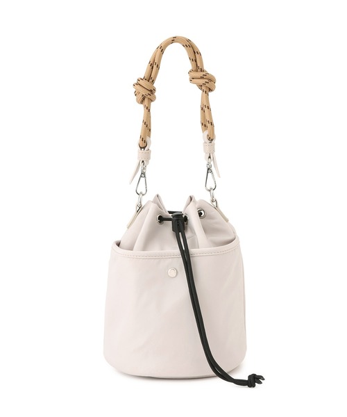 ROPE' PICNIC（ロペピクニック）の「巾着ショルダーバッグ/撥水・3WAY（ショルダーバッグ・レディース・ボルドー/ブラック/ライトグレー・FREE）」の17枚目の写真