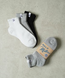 MILLER | "02"≪Robert P. Miller≫3足セット ピスネーム ショートソックス(ソックス/靴下)