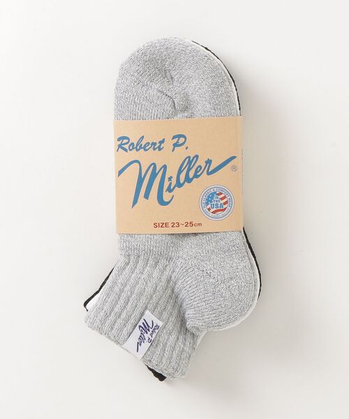 MILLER(ミラー)の「"02"≪Robert P. Miller≫3足セット ピスネーム ショートソックス(ソックス/靴下・メンズ・その他/ブラック/オフホワイト/グレー・23~25cm/25~27cm)」の14枚目の写真