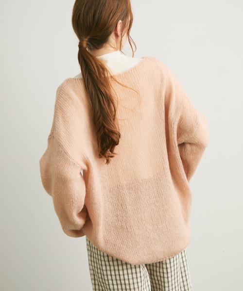 Crisp（クリスプ）の「オーバーシアーニット（ニット/セーター・レディース・ブルー/ピンク/イエロー・FREE）」の17枚目の写真