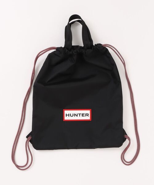 HUNTER(ハンター)の「トラベル ドローストリング バックパック トート(バックパック/リュック・レディース・ブラック/ホワイト・ONE)」の13枚目の写真