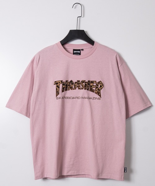 THRASHER(スラッシャー)の「【at】〔THRASHER/スラッシャー〕アソートファー アップリケ半袖Tシャツ ショート丈/カモフラージュ/レオパード(Tシャツ/カットソー・メンズ・ブラック系1/ピンク/ブラック系2/アッシュグレー・FREE/MEDIUM/LARGE)」の11枚目の写真
