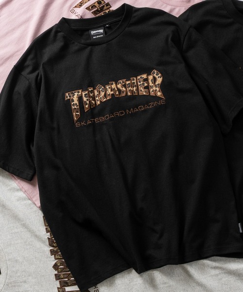 THRASHER(スラッシャー)の「【at】〔THRASHER/スラッシャー〕アソートファー アップリケ半袖Tシャツ ショート丈/カモフラージュ/レオパード(Tシャツ/カットソー・メンズ・ブラック系1/ピンク/ブラック系2/アッシュグレー・FREE/MEDIUM/LARGE)」の20枚目の写真