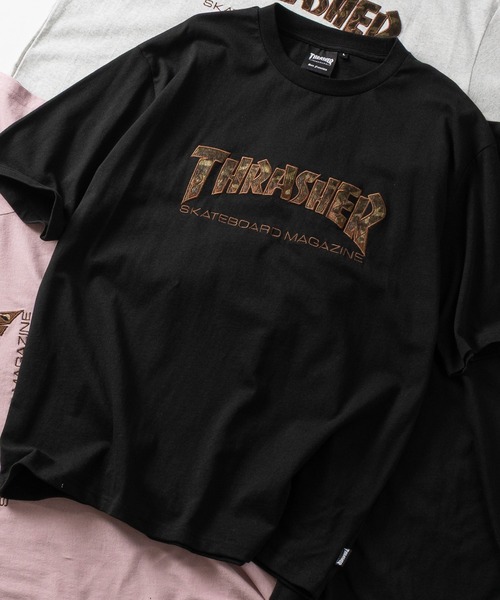 THRASHER(スラッシャー)の「【at】〔THRASHER/スラッシャー〕アソートファー アップリケ半袖Tシャツ ショート丈/カモフラージュ/レオパード(Tシャツ/カットソー・メンズ・ブラック系1/ピンク/ブラック系2/アッシュグレー・FREE/MEDIUM/LARGE)」の21枚目の写真