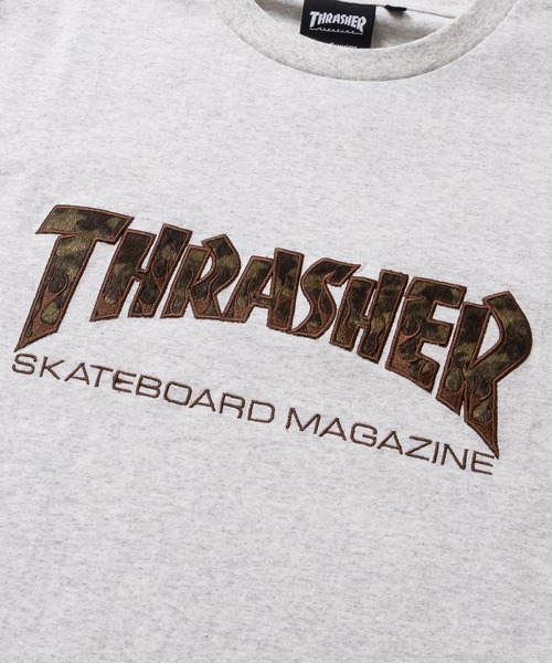THRASHER(スラッシャー)の「【at】〔THRASHER/スラッシャー〕アソートファー アップリケ半袖Tシャツ ショート丈/カモフラージュ/レオパード(Tシャツ/カットソー・メンズ・ブラック系1/ピンク/ブラック系2/アッシュグレー・FREE/MEDIUM/LARGE)」の16枚目の写真
