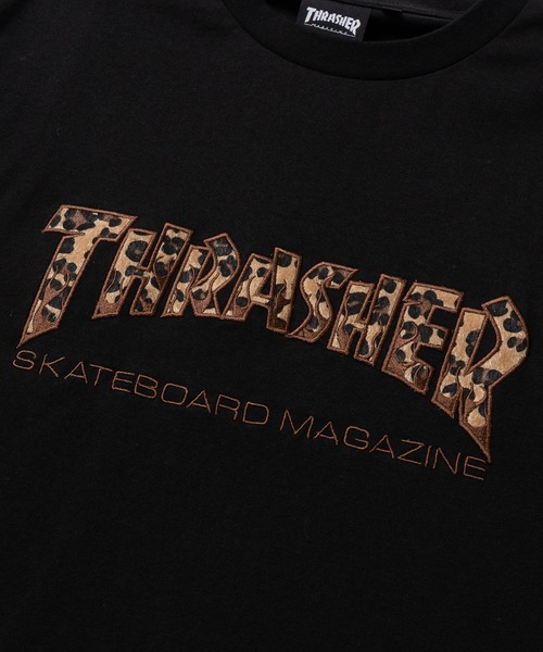 THRASHER(スラッシャー)の「【at】〔THRASHER/スラッシャー〕アソートファー アップリケ半袖Tシャツ ショート丈/カモフラージュ/レオパード(Tシャツ/カットソー・メンズ・ブラック系1/ピンク/ブラック系2/アッシュグレー・FREE/MEDIUM/LARGE)」の14枚目の写真