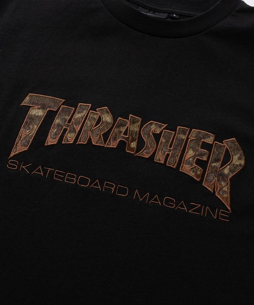 THRASHER(スラッシャー)の「【at】〔THRASHER/スラッシャー〕アソートファー アップリケ半袖Tシャツ ショート丈/カモフラージュ/レオパード(Tシャツ/カットソー・メンズ・ブラック系1/ピンク/ブラック系2/アッシュグレー・FREE/MEDIUM/LARGE)」の15枚目の写真