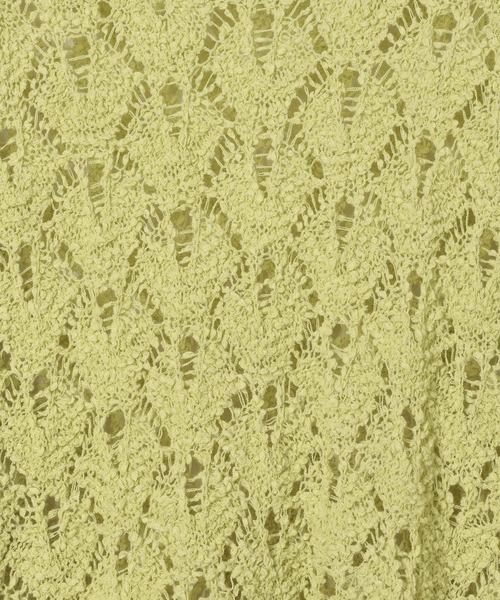 LEPSIM（レプシィム）の「5ゲージ透かし長袖プルオーバー　647479（ニット/セーター・レディース・ピンク/ライム/ブラック/ナチュラル・FREE）」の14枚目の写真