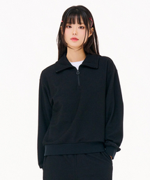 レディース ゴルジ 半ジップ スウェット Tシャツ-FARG5164B03