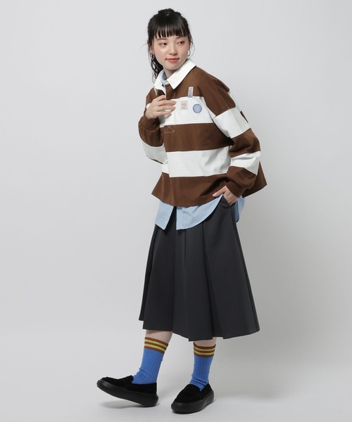 niko and...（ニコアンド）の「アソートワッペンラガープルオーバー（Tシャツ/カットソー・レディース・ネイビー/レッド/ブラウン・FREE）」の22枚目の写真