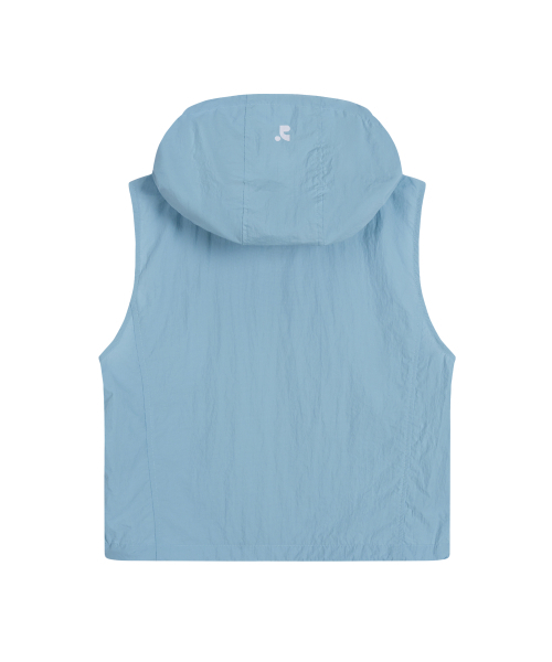 Rest&Recreation（レストアンドレクリエーション）の「NYLON HOOD VEST+GYM SACK SET - SKY BLUE（ベスト・レディース・その他・SMALL/LARGE）」の2枚目の写真