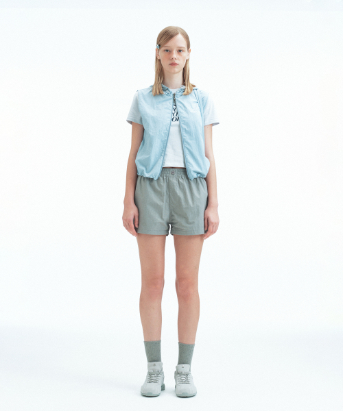 Rest&Recreation（レストアンドレクリエーション）の「NYLON HOOD VEST+GYM SACK SET - SKY BLUE（ベスト・レディース・その他・SMALL/LARGE）」の6枚目の写真