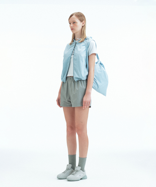 Rest&Recreation（レストアンドレクリエーション）の「NYLON HOOD VEST+GYM SACK SET - SKY BLUE（ベスト・レディース・その他・SMALL/LARGE）」の7枚目の写真