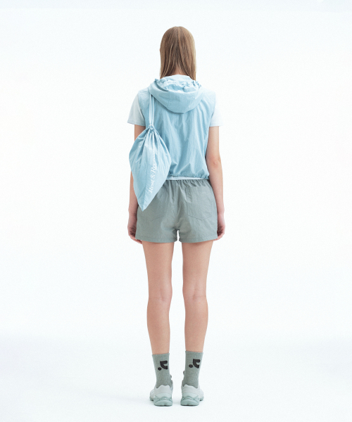 Rest&Recreation（レストアンドレクリエーション）の「NYLON HOOD VEST+GYM SACK SET - SKY BLUE（ベスト・レディース・その他・SMALL/LARGE）」の8枚目の写真