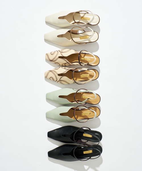 GRISE(グリーズ)の「《追加》GRISE4cmナロースクエアウェーブスリングバック(パンプス・レディース・アイボリー/ブラック/モスグリーン・25cm/24.5cm/24cm/23.5cm/23cm/22.5cm/22cm)」の10枚目の写真