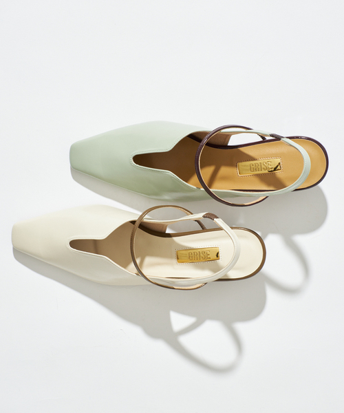 GRISE(グリーズ)の「《追加》GRISE4cmナロースクエアウェーブスリングバック(パンプス・レディース・アイボリー/ブラック/モスグリーン・25cm/24.5cm/24cm/23.5cm/23cm/22.5cm/22cm)」の13枚目の写真