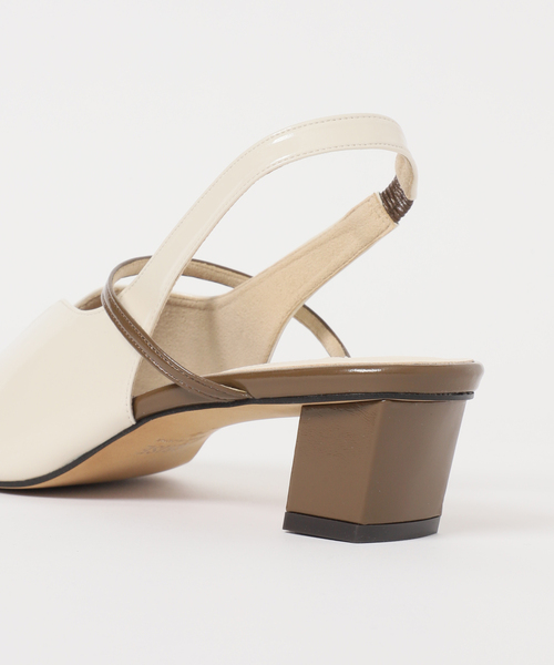 GRISE(グリーズ)の「《追加》GRISE4cmナロースクエアウェーブスリングバック(パンプス・レディース・アイボリー/ブラック/モスグリーン・25cm/24.5cm/24cm/23.5cm/23cm/22.5cm/22cm)」の17枚目の写真