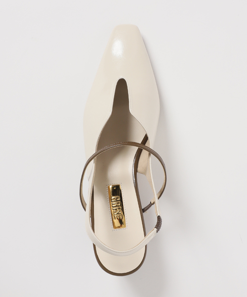 GRISE(グリーズ)の「《追加》GRISE4cmナロースクエアウェーブスリングバック(パンプス・レディース・アイボリー/ブラック/モスグリーン・25cm/24.5cm/24cm/23.5cm/23cm/22.5cm/22cm)」の18枚目の写真