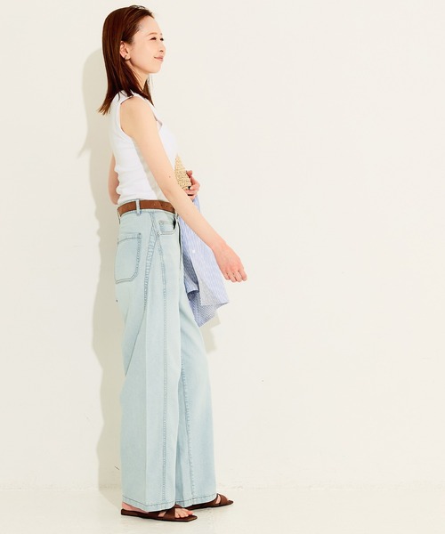 coca(coca)(コカ)の「OUT BRA ベーシックタンクトップ(タンクトップ・レディース・ブラック/カーキ/ライトベージュ/グレー/ホワイト/ブラウン・L/M/S)」の9枚目の写真