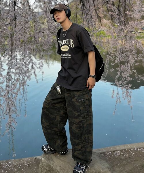 ARTISTWEAR（アーティストウェア）の「[ATW] ディープフォレストカモワイドパンツ（デニムパンツ・レディース・グリーン系カモフラージュ・SMALL/MEDIUM/LARGE/X-LARGE）」の18枚目の写真