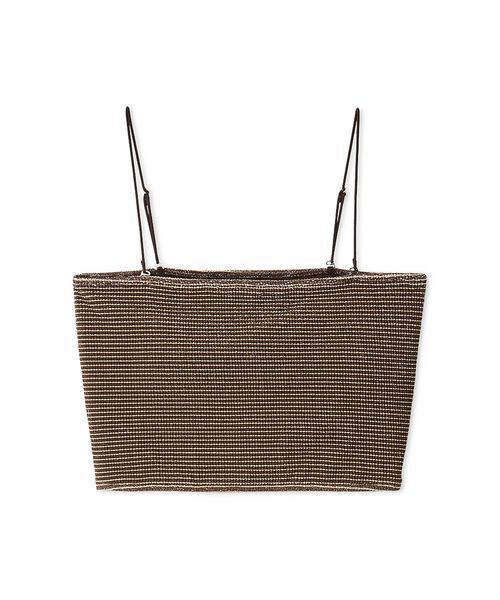 emmi(エミ)の「シュシュ付きバンドゥスイムウェア(水着・レディース・レッド/ブラウン・0/1)」の19枚目の写真