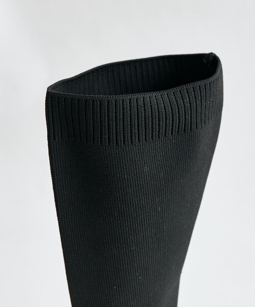 OLIVE des OLIVE（オリーブデオリーブ）の「【Belle Charme】Ribbon Sock Boots（ブーツ・レディース・オフホワイト/ブラック・SMALL/MEDIUM/LARGE）」の20枚目の写真