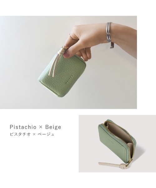LASIEM(ラシエム)の「キーケース スマートキーケース レディース 本革 レザー 小銭入れ パスケース マルチケース(キーケース/キーアクセサリー・レディース・ベージュ/ホワイト/ライトグリーン/ライトグレー/スモークピンク/グレー・FREE)」の10枚目の写真