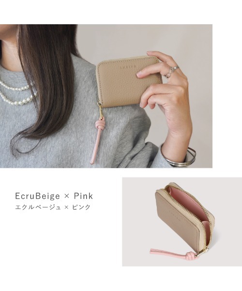 LASIEM(ラシエム)の「キーケース スマートキーケース レディース 本革 レザー 小銭入れ パスケース マルチケース(キーケース/キーアクセサリー・レディース・ベージュ/ホワイト/ライトグリーン/ライトグレー/スモークピンク/グレー・FREE)」の11枚目の写真