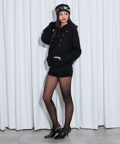 FTW（エフティダブリュー）の「NAPOLEON ZIP HOODIE（パーカー・レディース・ブラック/ネイビー/グレー・MEDIUM/LARGE/SMALL）」の12枚目の写真