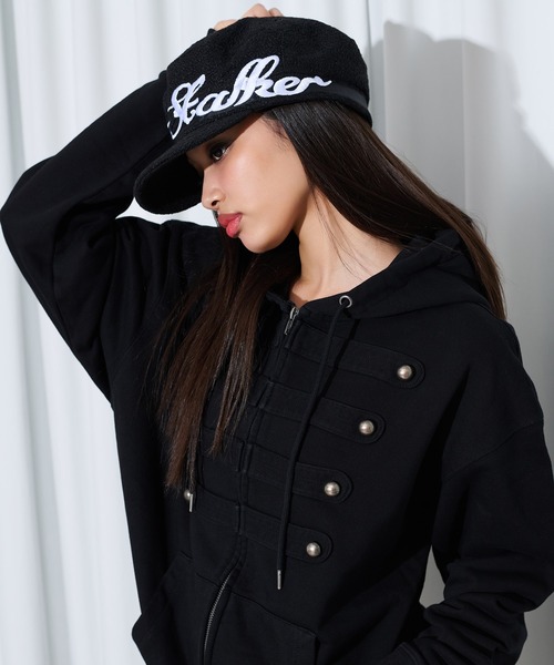 FTW（エフティダブリュー）の「NAPOLEON ZIP HOODIE（パーカー・レディース・ブラック/ネイビー/グレー・MEDIUM/LARGE/SMALL）」の11枚目の写真