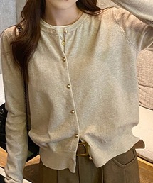 クルーネックカーディガン