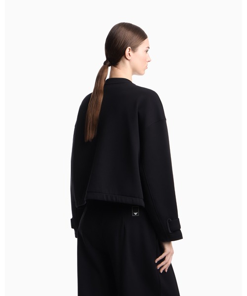 EMPORIO ARMANI（エンポリオアルマーニ）の「【エンポリオ アルマーニ】ブルゾン ストレッチ ダブルジャージー（ブルゾン・レディース・ブラック・38/40）」の2枚目の写真