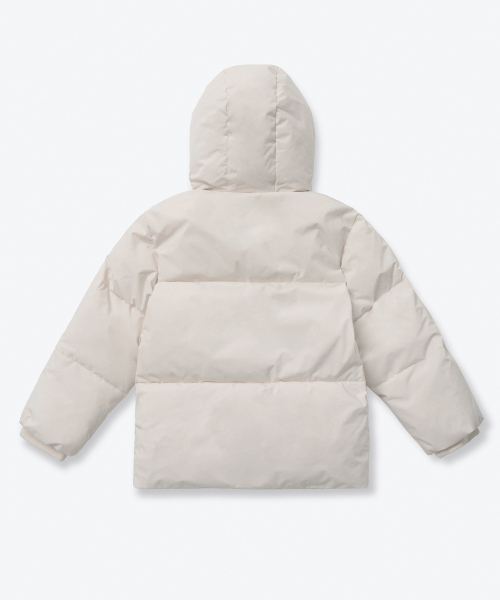 MUSINSA STANDARD KIDS（ムシンサスタンダードキッズ）の「フードパーカーダッフルショートダウンジャケット [クリーム]（ブルゾン・レディース・その他・120/130/160/150/140）」の5枚目の写真