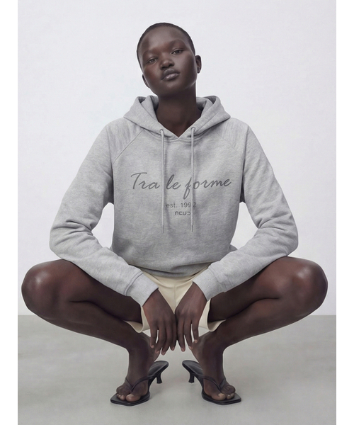 ACUD(アクド)の「Forme Hoodie Sweatshirt _Grey(パーカー・レディース・アッシュグレー・FREE)」の1枚目の写真