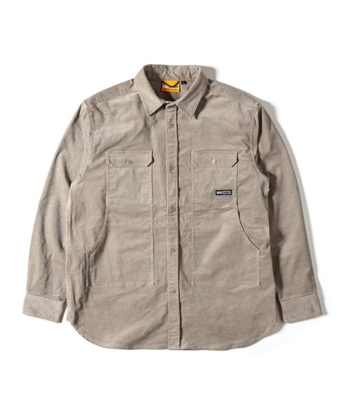 GRIP SWANY(グリップスワニー)の「【GSMSH-072】 CORDUROY STRETCH FIELD SHIRTS(シャツ/ブラウス・メンズ・ブラック/モスグリーン/ベージュ・L/XL/XXL)」の1枚目の写真