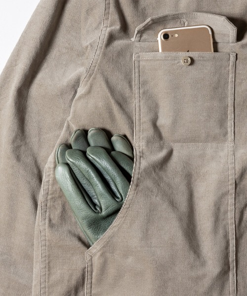 GRIP SWANY(グリップスワニー)の「【GSMSH-072】 CORDUROY STRETCH FIELD SHIRTS(シャツ/ブラウス・メンズ・ブラック/モスグリーン/ベージュ・L/XL/XXL)」の7枚目の写真