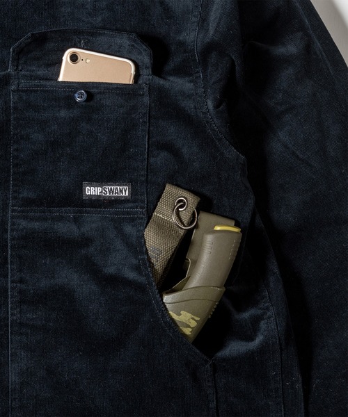 GRIP SWANY(グリップスワニー)の「【GSMSH-072】 CORDUROY STRETCH FIELD SHIRTS(シャツ/ブラウス・メンズ・ブラック/モスグリーン/ベージュ・L/XL/XXL)」の12枚目の写真
