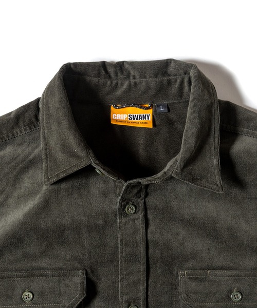 GRIP SWANY(グリップスワニー)の「【GSMSH-072】 CORDUROY STRETCH FIELD SHIRTS(シャツ/ブラウス・メンズ・ブラック/モスグリーン/ベージュ・L/XL/XXL)」の14枚目の写真