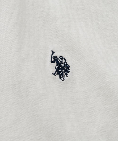 U.S. POLO ASSN.(ユーエスポロアッスン)の「GeeRA別注【U.S. POLO ASSN.】 S~LLサイズ展開 接触冷感ワンポイント刺繍コンパクトシルエットベーシックTシャツ(Tシャツ/カットソー・レディース・ブラック/その他/オフホワイト/ホワイト系その他/ネイビー/ベージュ・SMALL/MEDIUM/LARGE/X-LARGE)」の9枚目の写真