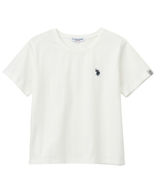 U.S. POLO ASSN.(ユーエスポロアッスン)の「GeeRA別注【U.S. POLO ASSN.】 S~LLサイズ展開 接触冷感ワンポイント刺繍コンパクトシルエットベーシックTシャツ(Tシャツ/カットソー・レディース・ブラック/その他/オフホワイト/ホワイト系その他/ネイビー/ベージュ・SMALL/MEDIUM/LARGE/X-LARGE)」の10枚目の写真