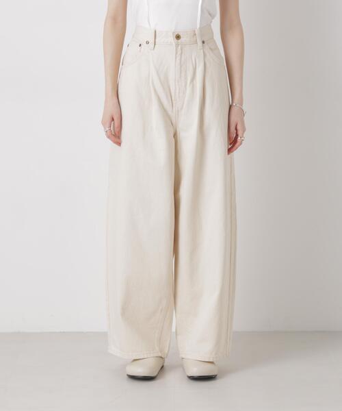 Lee(リー)の「Lee/TUCK RIDERS PANTS(デニムパンツ・レディース・オフホワイト・S/XS)」の7枚目の写真