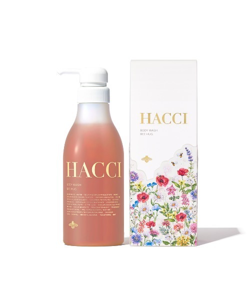 HACCI(ハッチ)の「HACCI(ハッチ)ボディウォッシュ BEE HUG (385mL) 限定ギフトパッケージ(ショッパー付き)(石鹸/ボディソープ・レディース・ゴールド・FREE)」の1枚目の写真